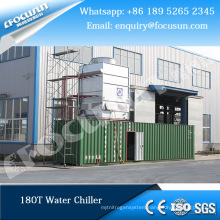 Focusun 180T highly improved technology industrial containerized water chiller for concrete cooling system